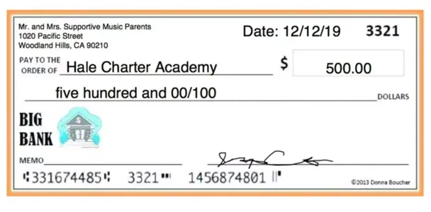 Why is it important that a cheque that is being sent through the